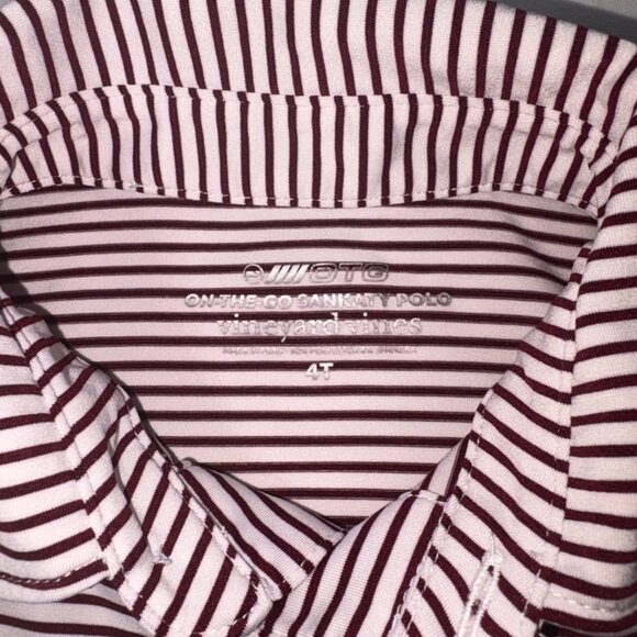 TWO (2) VINEYARD VINES 4T SHORT SLEEVE SHIRTS - 1 POLO, 1 PERFORMANCE TEE - Picture 13 of 16